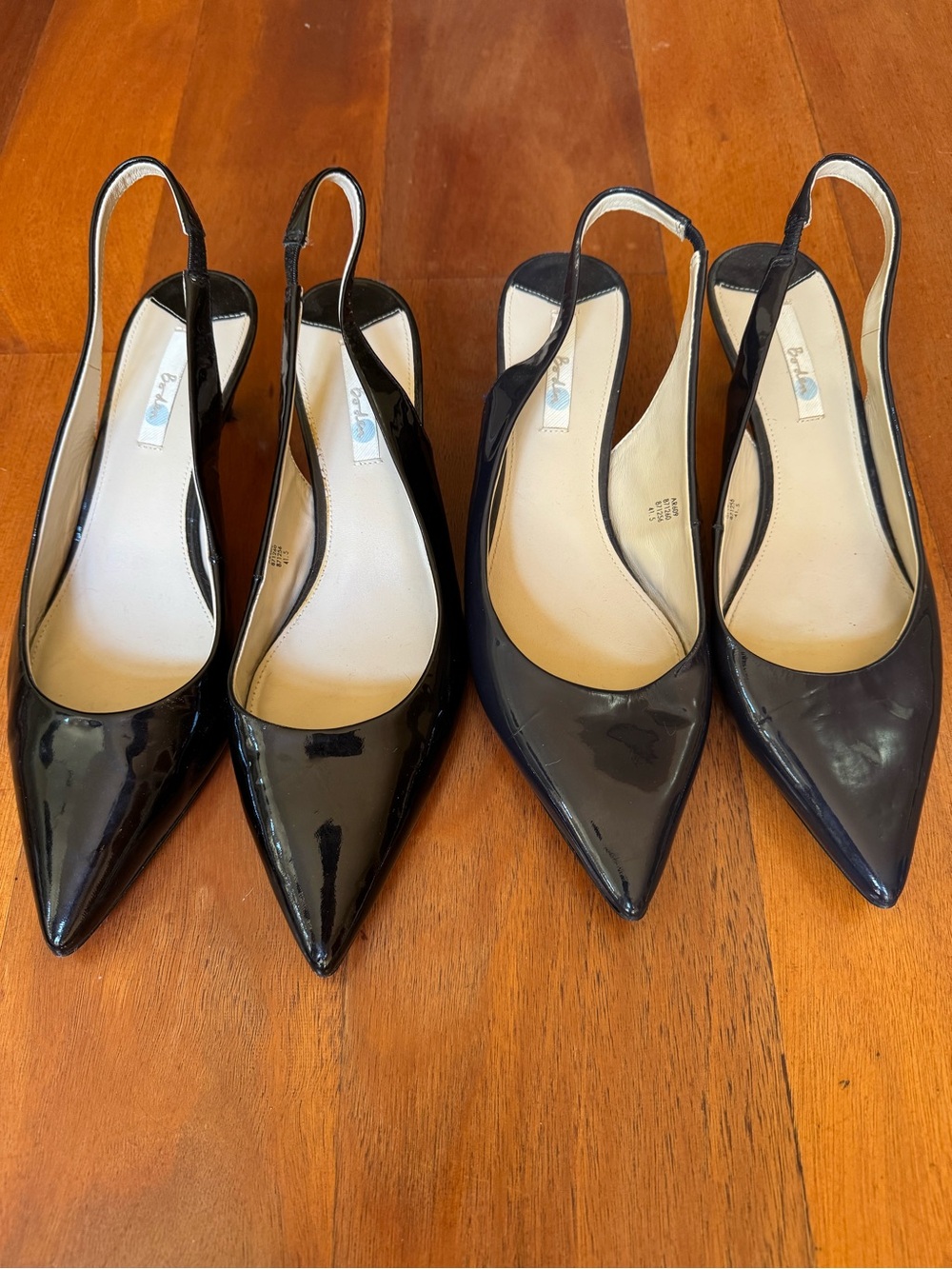 Boden Patent Leather Slingback Pumps